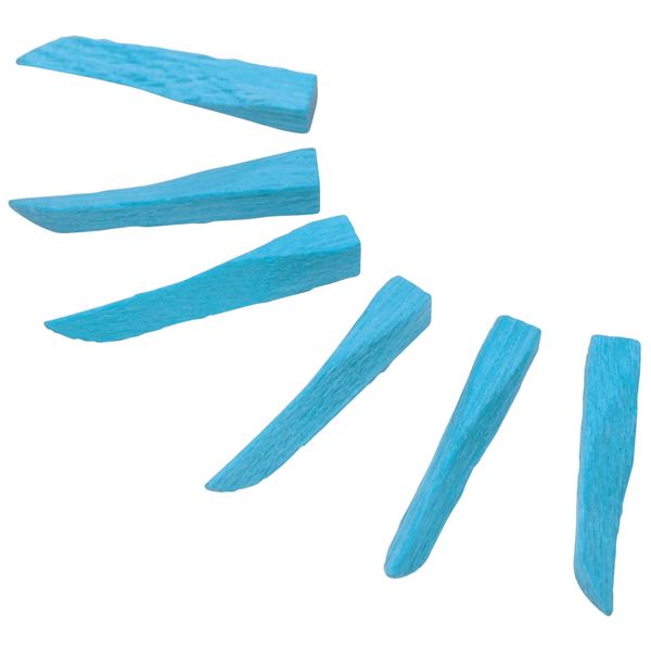 Dřevěné klínky Hawe 822/50 modré 100 ks