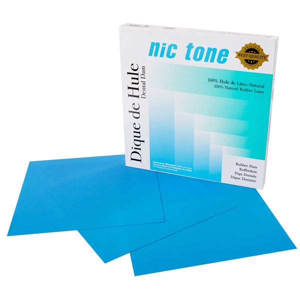 Nic Tone fólie latex 6x6 silné modré 36ks