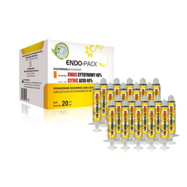 Endo-Pack Citric Acid 40% stříkačky 5 ml 20ks