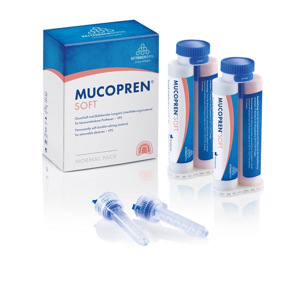 Mucopren Soft Normal pack (2x 50 ml, 12 mixing tips o 6.5 mm)