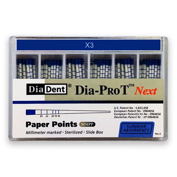 Papírové čepy DiaDent DiaPro T pro PTNext X3