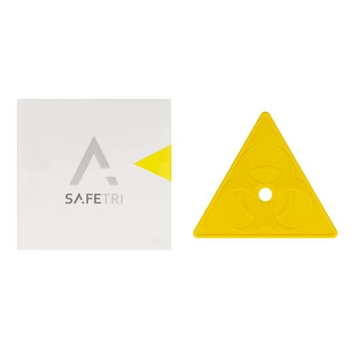 SafeTri bezpečnostní destička pro LUER jehly žlutá 3ks