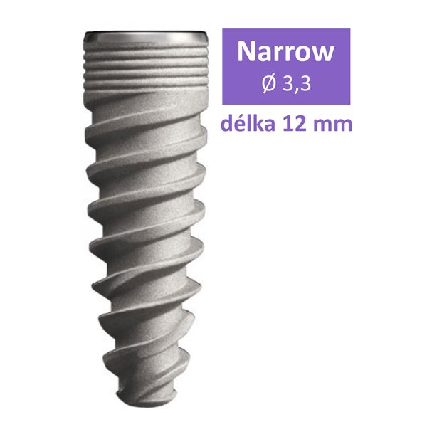 GC Aadva Implantát kónický Narrow (tapered) 12mm