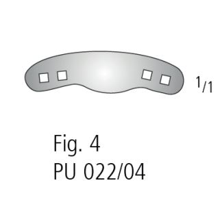 Matrice na výplně matrix bands fig.4 12ks, Ivory